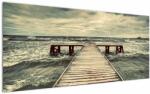 Mivali Tablou cu dig din lemn la mare, dintr-o bucată 120x50 cm (V021949V12050)