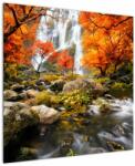 Mivali Tablou - Cascade în pădurea portocalie, dintr-o bucată 70x70 cm (V023434V7070)