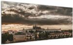 Mivali Tablou Castelului Praga în amurg, dintr-o bucată 120x50 cm (V020608V12050)