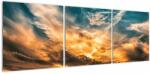 Mivali Tablou cu nori, din trei bucăți 120x40 cm (V020886V12040)