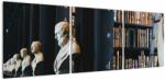 Mivali Tablou - La bibliotecă, din trei bucăți 120x40 cm (V021655V12040)