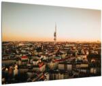 Mivali Tablou apusului de soare deasupra orașului Zizkov, dintr-o bucată 90x60 cm (V021641V9060)