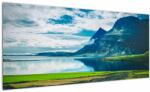 Mivali Tablou cu lac și munți, dintr-o bucată 100x40 cm (V020861V10040)