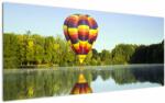 Mivali Tablou cu balon cu aer cald pe un lac, dintr-o bucată 120x50 cm (V020217V12050)