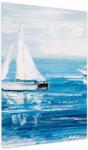 Mivali Tablou - Pictură yacht pe mare, dintr-o bucată 50x70 cm (V023974V5070)
