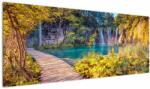 Mivali Tablou - Lacurile Plitvice, Croația, dintr-o bucată 145x58 cm (V022935V14558)