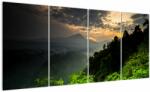 Mivali Tablou - peisaj montan verde, din patru bucăți 160x80 cm (V020249V16080)