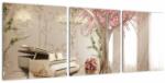 Mivali Tablou - Interior de vis cu pian, din trei bucăți 90x30 cm (V022800V9030)