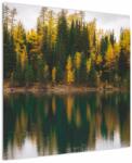 Mivali Tablou cu lac de pădure, dintr-o bucată 70x70 cm (V020235V7070)