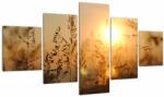 Mivali Tablou cu răsărit de soare, din cinci bucăți 125x70 cm (V020870V12570)