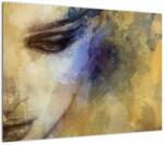 Mivali Tablou pe sticlă - Portretul femeii, desen, dintr-o bucată 70x50 cm pe sticlă (V023570V7050GD)