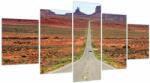 Mivali Tablou - U. S. Route 163, din cinci bucăți 150x80 cm (V023743V150805PCS)