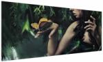 Mivali Tablou - Femeia grațioasă cu fluture, dintr-o bucată 250x125 cm (V023259V250125)