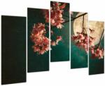 Mivali Tablou - Sakura în luna plină, din cinci bucăți 125x90 cm (V023869V12590)