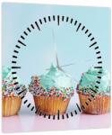 Mivali Tablou cu cupcakes (cu ceas), dintr-o bucată 30x30 cm cu ceas (V021261V3030C)