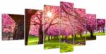Mivali Tablou - Cireși înfloriți, Hurd Park, Dover, New Jersey, din șapte bucăți 210x100 cm (V022582V210100)