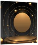 Mivali Tablou - Cercuri aurii, dintr-o bucată 30x30 cm (V023649V3030)