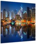 Mivali Tablou cu Manhattan noaptea, dintr-o bucată 50x50 cm (V020823V5050)