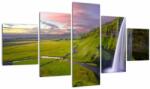 Mivali Tablou cu cascade, din cinci bucăți 125x70 cm (V020498V12570)
