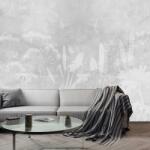Mivali Fototapet - Beton cu flori, vlies, 245x170 cm (T100682TQ5)