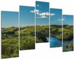 Mivali Tablou - Lac montan, din cinci bucăți 125x90 cm (V022443V12590)
