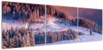 Mivali Tablou - Peisaj de iarnă, din trei bucăți 150x50 cm (V023219V15050)