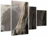 Mivali Tablou din valea Yosemite parcul național, SUA (cu ceas), din patru bucăți 110x75 cm cu ceas (V021717V11075C)