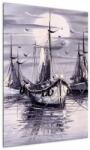 Mivali Tablou - Port marin, pictură în ulei, dintr-o bucată 50x70 cm (V023195V5070)
