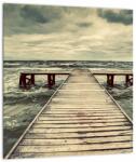 Mivali Tablou cu dig din lemn la mare, dintr-o bucată 30x30 cm (V021949V3030)