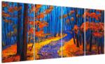Mivali Tablou - Pădurea toamna, din patru bucăți 160x80 cm (V023334V16080)
