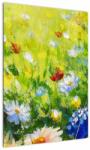 Mivali Tablou - Pictură în ulei, pajiște înflorită, dintr-o bucată 50x70 cm (V023039V5070)