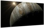 Mivali Tablou pe sticlă cu planetă în cosmos, dintr-o bucată 100x50 cm pe sticlă (V020810V10050GD)