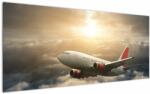 Mivali Tablou - Avion în nori, dintr-o bucată 120x50 cm (V022327V12050)