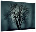 Mivali Tablou pe sticlă copaci în eclipsă, dintr-o bucată 70x50 cm pe sticlă (V020675V7050GD)