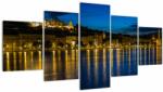 Mivali Tablou orașului nocturn, din cinci bucăți 150x80 cm (V020330V150805PCS)