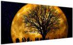 Mivali Tablou cu luna și siluete, dintr-o bucată 200x100 cm (V020995V200100)