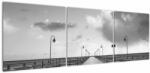 Mivali Tablou - Promenada la mal, din trei bucăți 150x50 cm (V022591V15050)