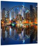 Mivali Tablou cu Manhattan noaptea (cu ceas), dintr-o bucată 30x30 cm cu ceas (V020823V3030C)