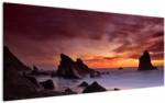Mivali Tablou cu apus de soare pe mal, dintr-o bucată 120x50 cm (V021297V12050)