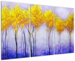 Mivali Tablou - Copaci galbeni, din trei bucăți 120x80 cm (V023006V120803PCS)
