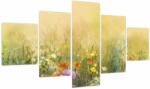 Mivali Tablou - Pajiște pictată, din cinci bucăți 125x70 cm (V023852V12570)