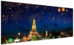 Mivali Tablou - Lampioane norocului, Bangkok, dintr-o bucată 250x125 cm (V023166V250125)