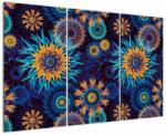 Mivali Tablou - 3D flori, din trei bucăți 120x80 cm (V023486V120803PCS)