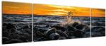 Mivali Tablou cu valurile mării, din trei bucăți 170x50 cm (V021009V17050)
