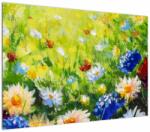 Mivali Tablou - Pictură în ulei, pajiște înflorită, dintr-o bucată 100x70 cm (V023039V10070)