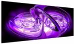 Mivali Tabloul fractalilor în violet, dintr-o bucată 145x58 cm (V020066V14558)