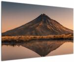Mivali Tablou oglindirea muntelui Taranaki, Noua Zeelanda, dintr-o bucată 120x80 cm (V021545V12080)
