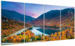 Mivali Tablou - White Mountain, New Hampshire, USA, din patru bucăți 160x80 cm (V022929V16080)