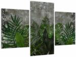 Mivali Tablou - Zid de beton cu plante, din trei bucăți 90x60 cm (V022812V90603PCS)