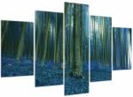 Mivali Tablou - Pădure albastră, din cinci bucăți 150x105 cm (V024102V150105)